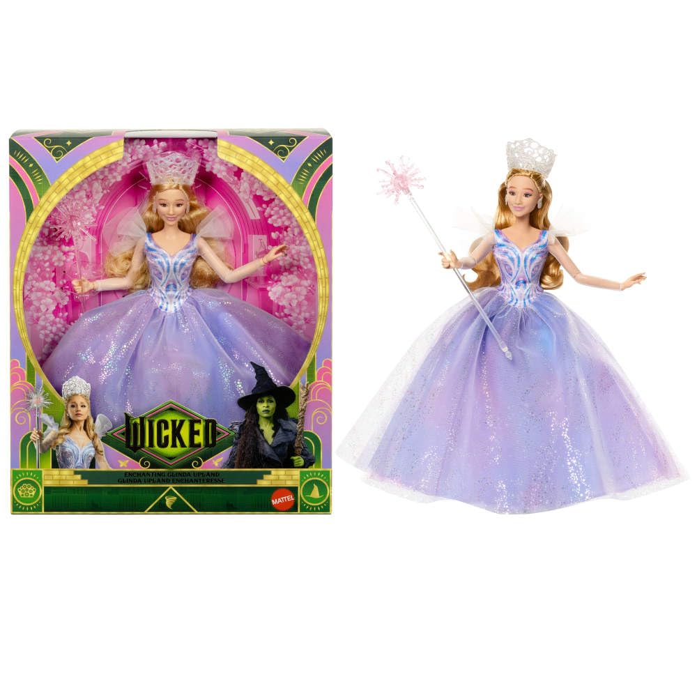 Mattel Wicked Glinda premium organza gown for imaginative play and display.