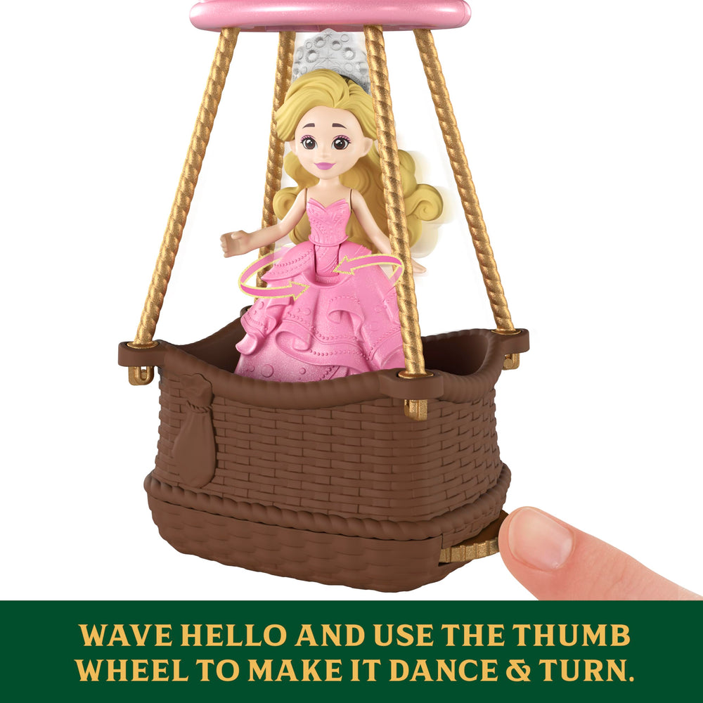 Mattel Wicked Ozian Balloons Reveal The Wizard doll with bobble-head in a tiny basket.