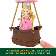 Mattel Wicked Ozian Balloons Reveal The Wizard doll with bobble-head in a tiny basket.