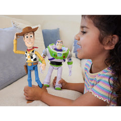 Mattel Woody in signature sheriff look for dynamic Toy Story poses.