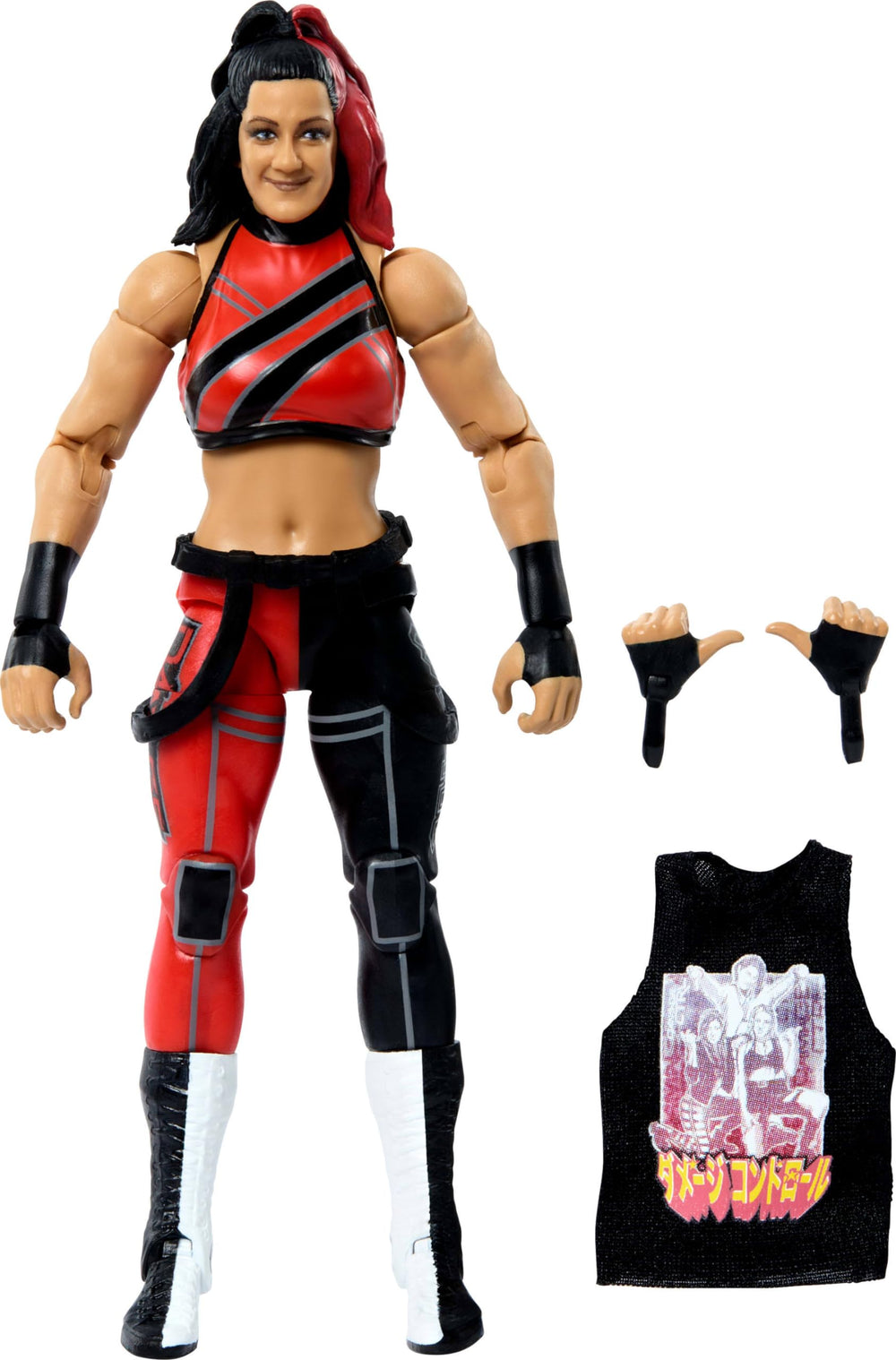 Mattel Bayley Elite figure front view for dynamic posing and display