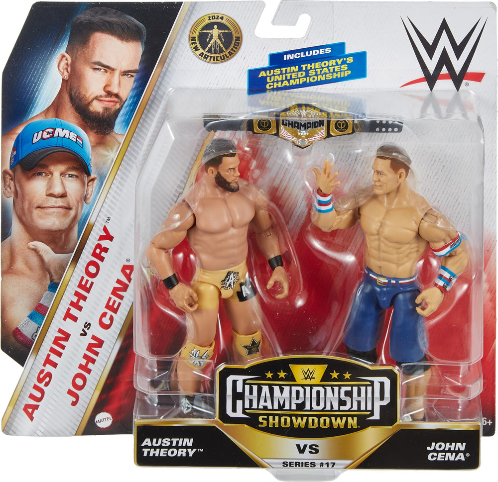 Mattel Cena close-up shows authentic ring gear and TrueFX detailing