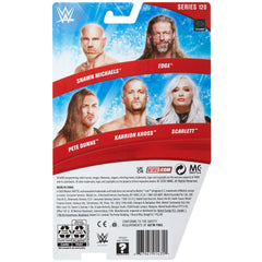 Mattel WWE Edge Series 120 packaging display showcasing collector packaging.