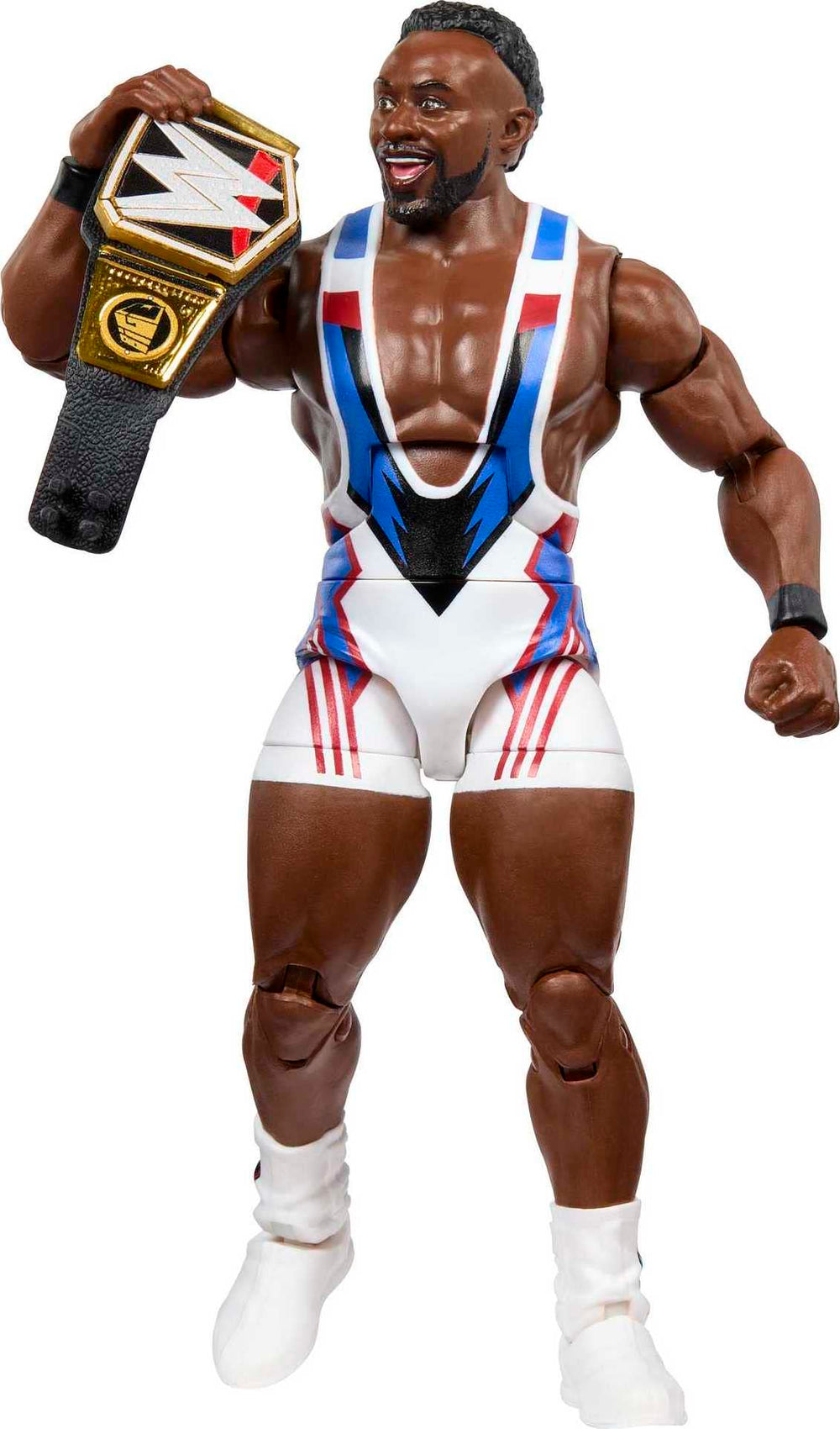 Mattel WWE Elite Big E Series 98 figure close-up TrueFX detailing for lifelike display