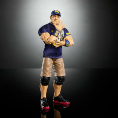 Mattel WWE Cena figure in ring-entrance pose for dramatic display
