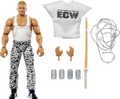 Mattel WWE Elite The Sandman figure front view with detailed facial features for display