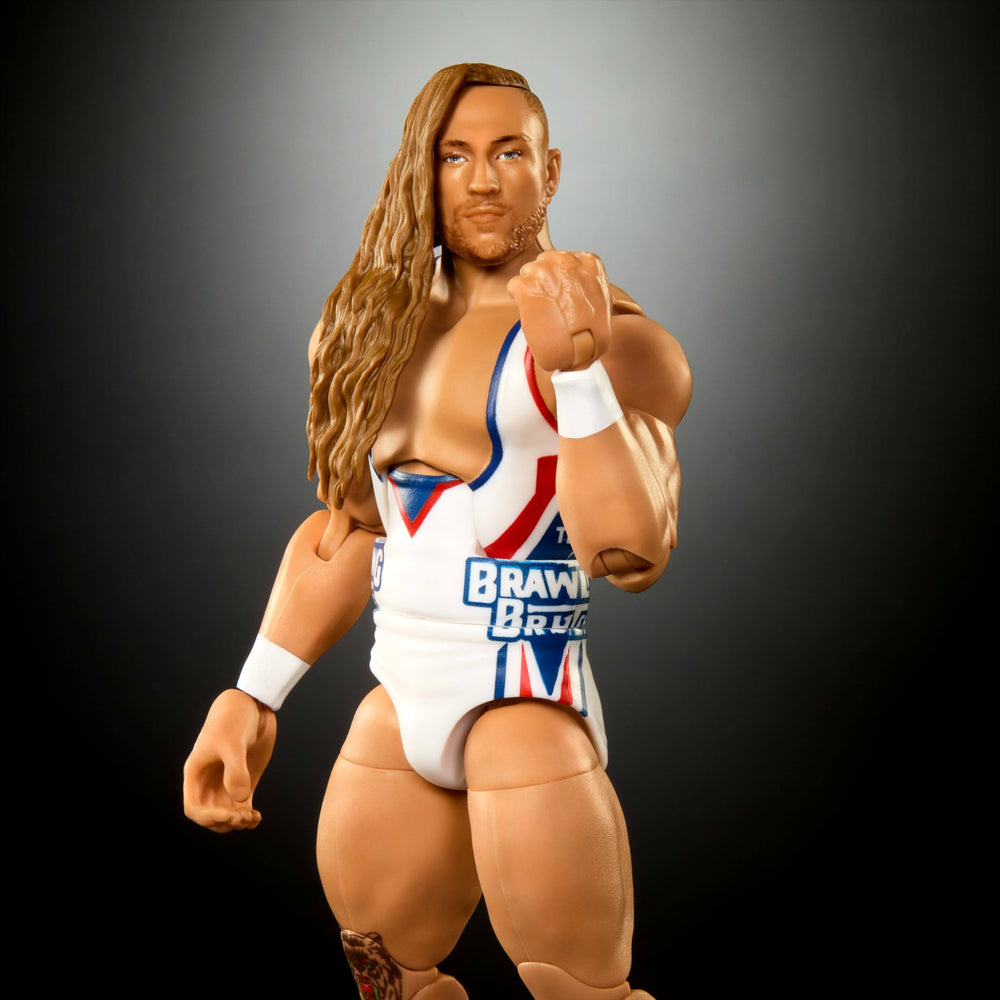 Mattel WWE Elite Series 110 Butch swappable hands enabling versatile action poses.