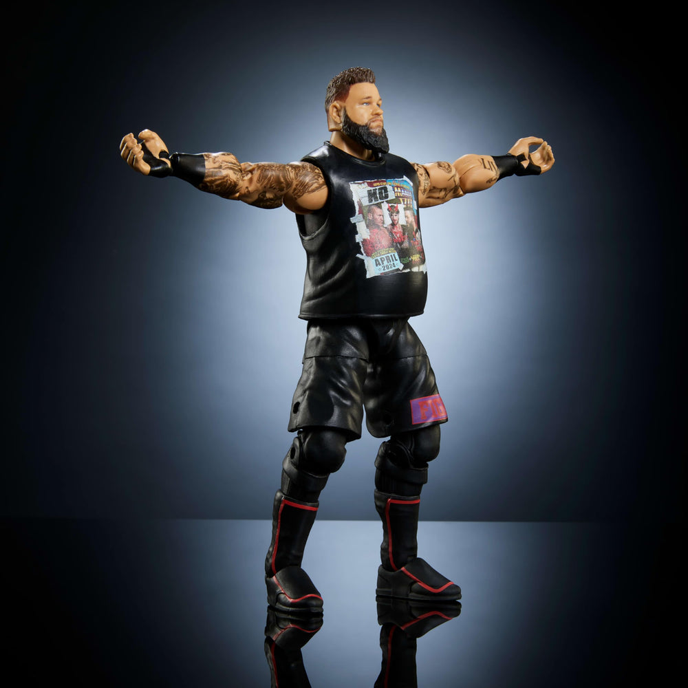 Mattel WWE Elite Kevin Owens figure TrueFX detailing for lifelike facial expression