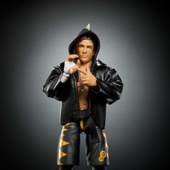 Mattel WWE Elite Chris Sabin figure with swappable hands for versatile action displays.