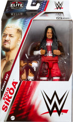 Mattel WWE Elite Solo Sikoa figure front view for display and collection.