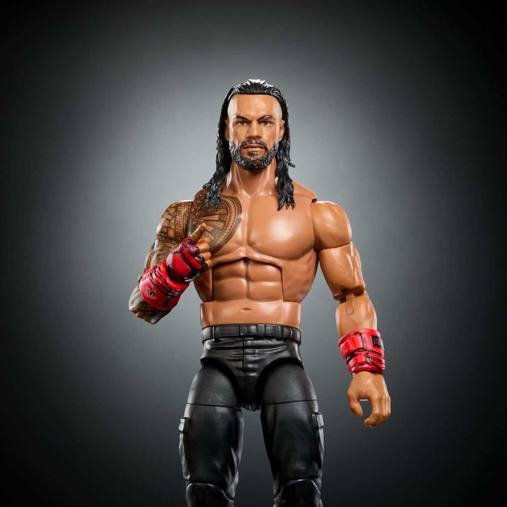 6-inch scale Roman Reigns figure engineered for posing and display.