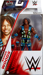Xavier Woods figure in a dynamic pose highlighting flexible articulation for action play.