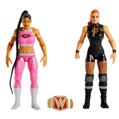 Mattel WWE championship belt and two-pack display options for fans