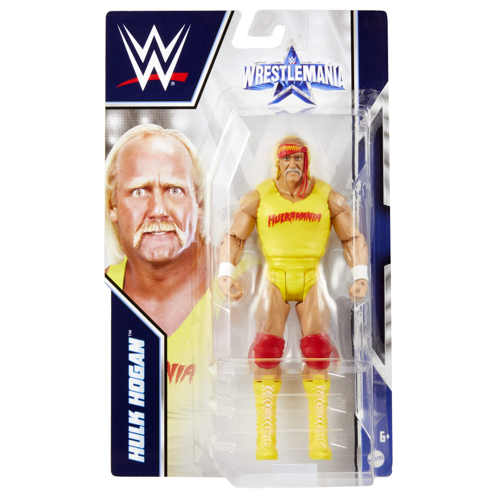 Mattel Hulk Hogan articulation points enable signature moves.
