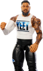Mattel WWE Jey USO TrueFX face detail for lifelike look