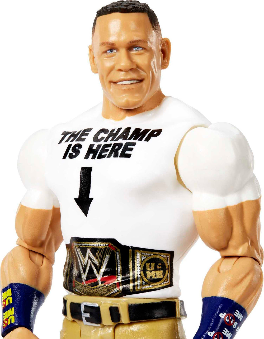 Mattel WWE John Cena figure in action pose demonstrating versatile articulation