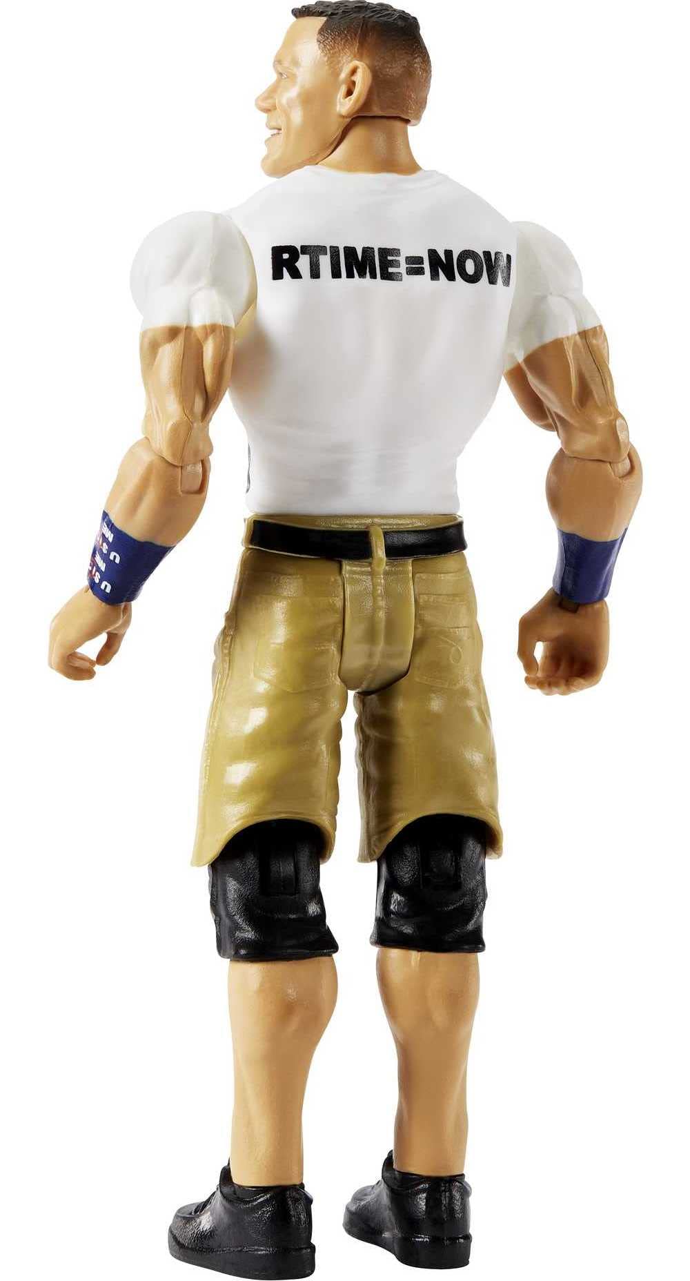 Mattel WWE John Cena figure close up on authentic ring gear details