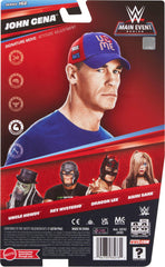 Collectible display of Mattel WWE John Cena Main Event 162 figure.