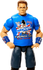 Mattel WWE John Cena Main Event 162 front view action figure ready for display.