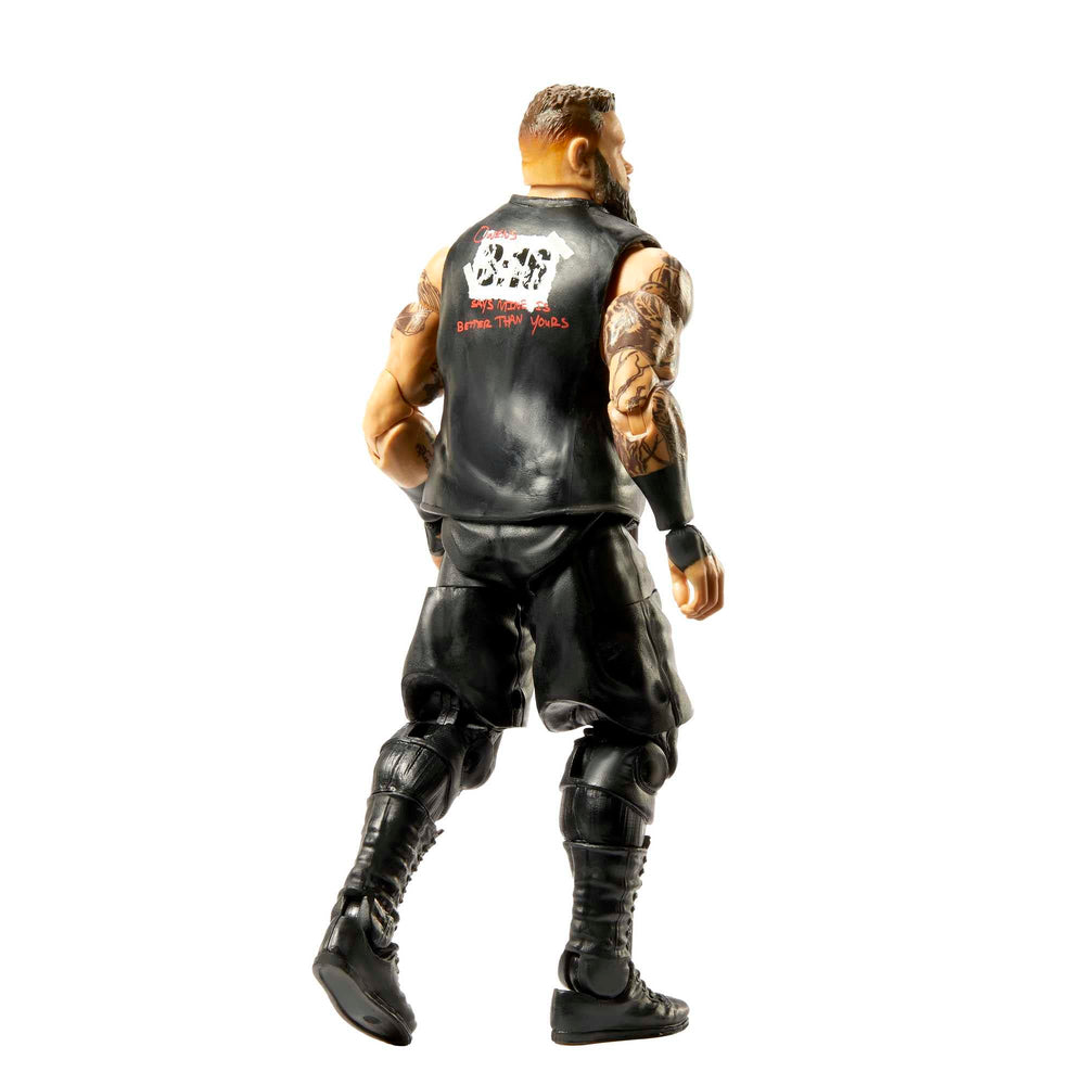 Mattel WWE Kevin Owens Elite close-up highlighting TrueFX detailing.