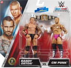 Mattel WWE CM Punk vs Randy Orton 2-Pack accessories for authentic ring battles