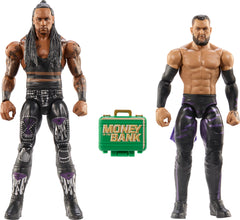 Mattel WWE Main Event Priest action figure in front view for dynamic display and play.