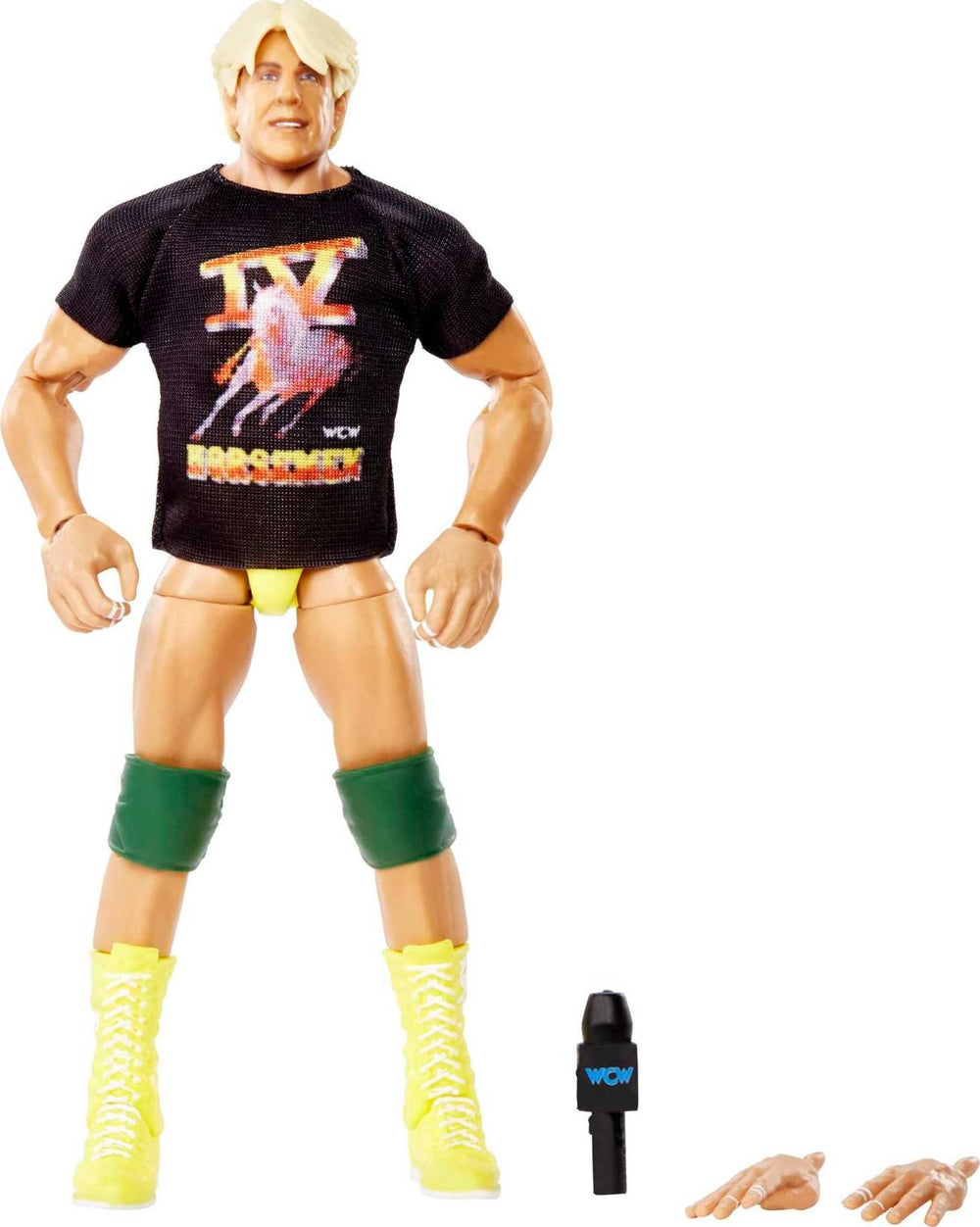 Mattel WWE Ric Flair Elite posing in an action-ready display pose