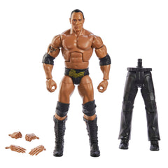 Mattel WWE The Rock WrestleMania Elite 6-inch figure for dynamic posing and display.