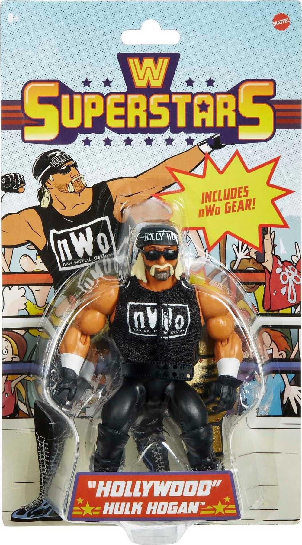 Mattel WWE Hogan with swappable hands, versatile posing options for action scenes