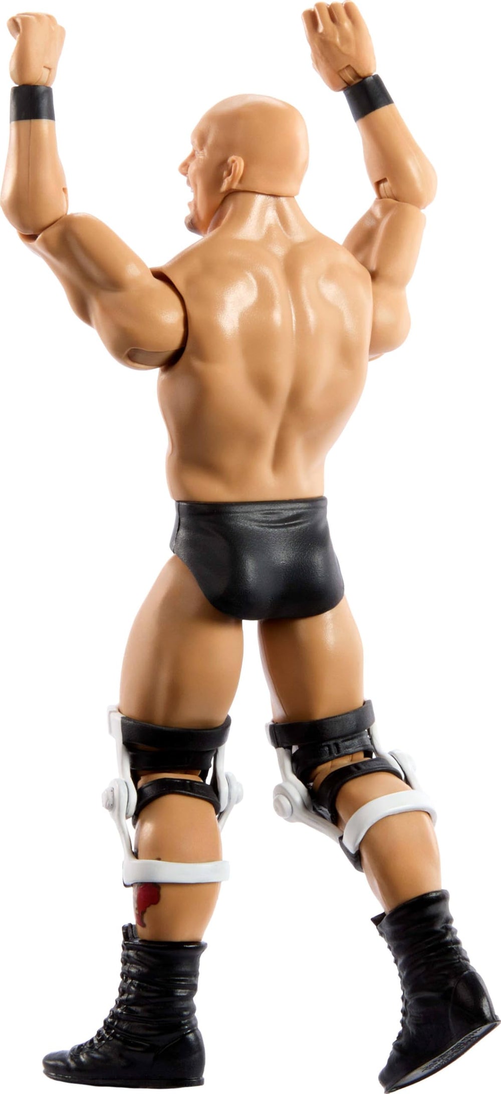 Mattel WWE Stone Cold Steve Austin gear detail highlighting realism and collectability.