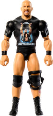 Mattel WWE Stone Cold Steve Austin figure posing for dynamic display and play