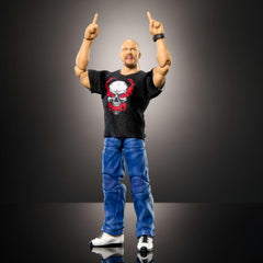 Mattel WWE Stone Cold swappable hands for versatile expression during play and display