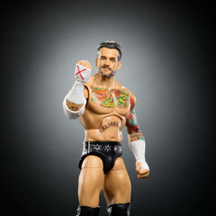CM Punk ring gear included for authentic in-ring setups with Mattel figure.