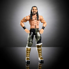 Mattel WWE Top Picks Elite Seth Rollins ring gear for authentic display and play.