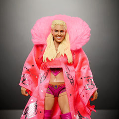Includes authentic entrance gear to recreate arena-ready moments with Charlotte Flair.