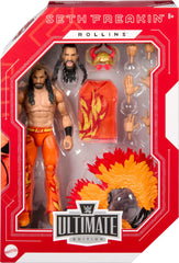 Mattel Seth Rollins Ultimate Edition swappable hands for varied finishers.