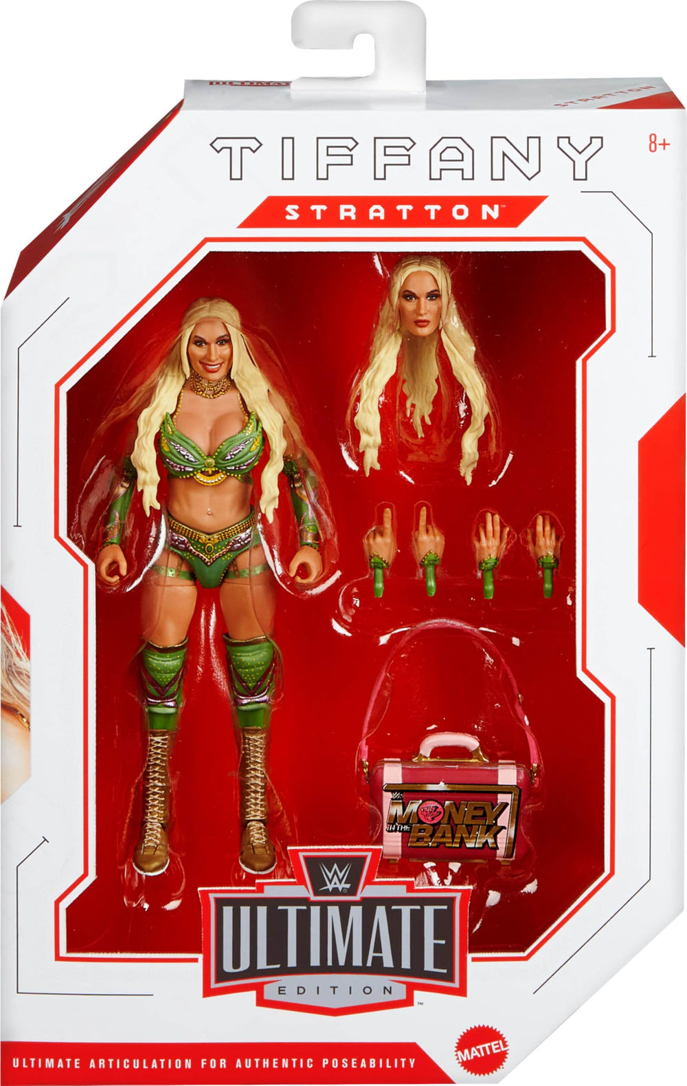 Mattel WWE Tiffany Stratton figure display highlights premium craftsmanship and collectability