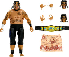 Mattel WWE Umaga Ultimate Edition action figure in dynamic pose for display and play.