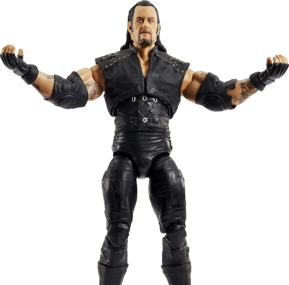 Mattel WWE Undertaker WrestleMania XIV entrance jacket included for dynamic posing