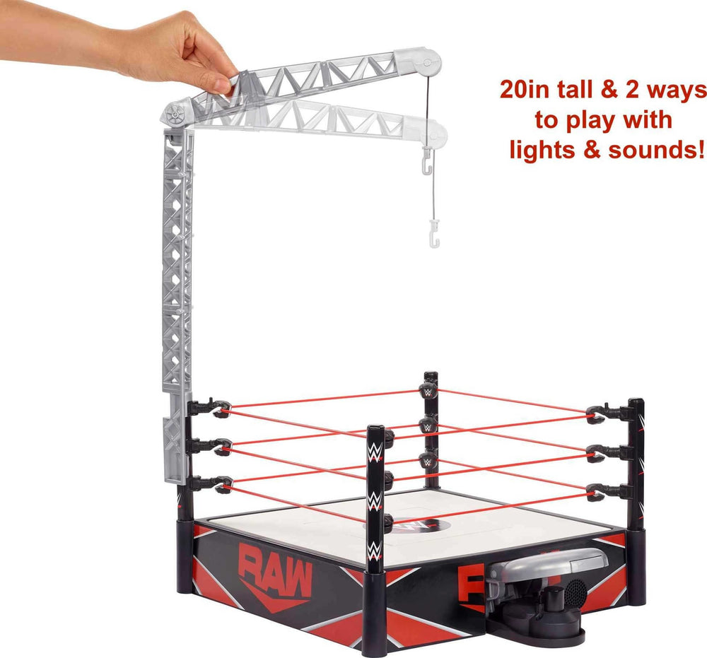 Mattel WWE Wrekkin Kickout Ring breakaway table for sudden takedowns
