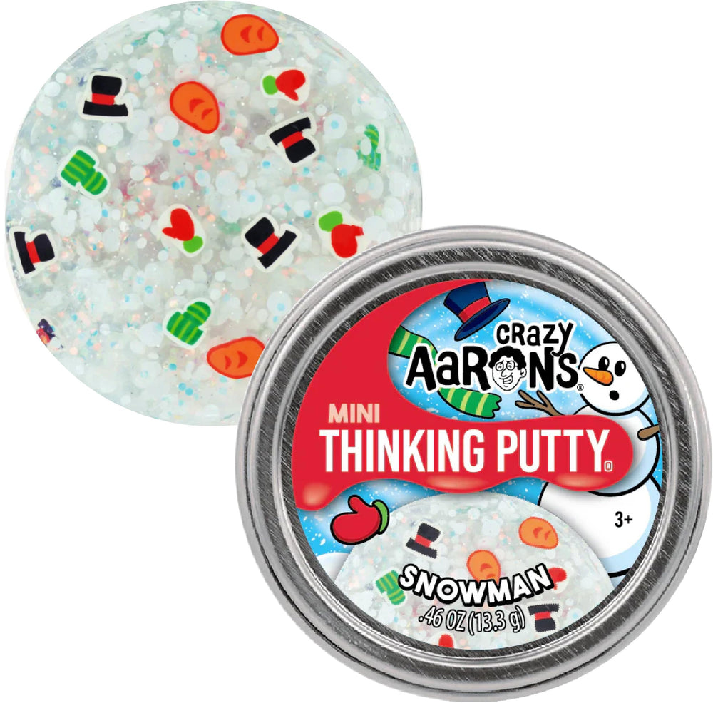 Matty's Toy Stop Crazy Aaron's Holiday Christmas Tree putty tin for colorful crafting play.
