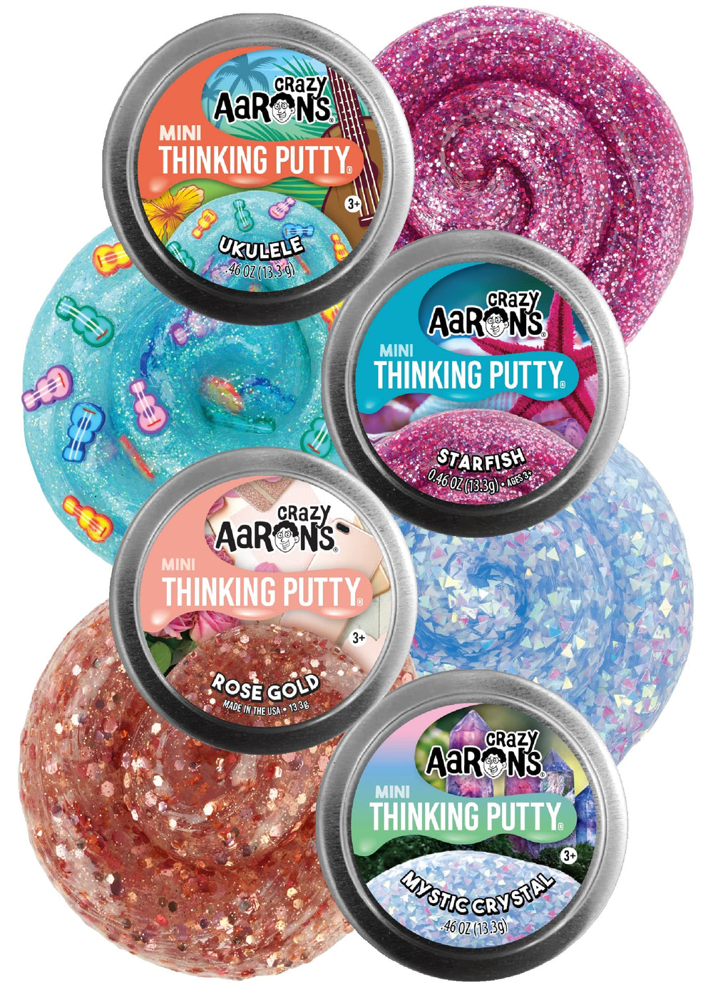Matty's Toy Stop Crazy Aaron's Mystical Crystal mini tin for calming sensory exploration