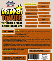 Matty's Toy Stop Drunken Tower pack-and-go setup for travel