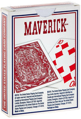 Maverick Poker Playing Cards in hang-tab box for quick setup and retail display.