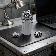 MAVLENT raccoon as tactile stress relief and desk decor