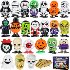 Max Fun Halloween wind-up toys collection with 24 unique designs for goody bags