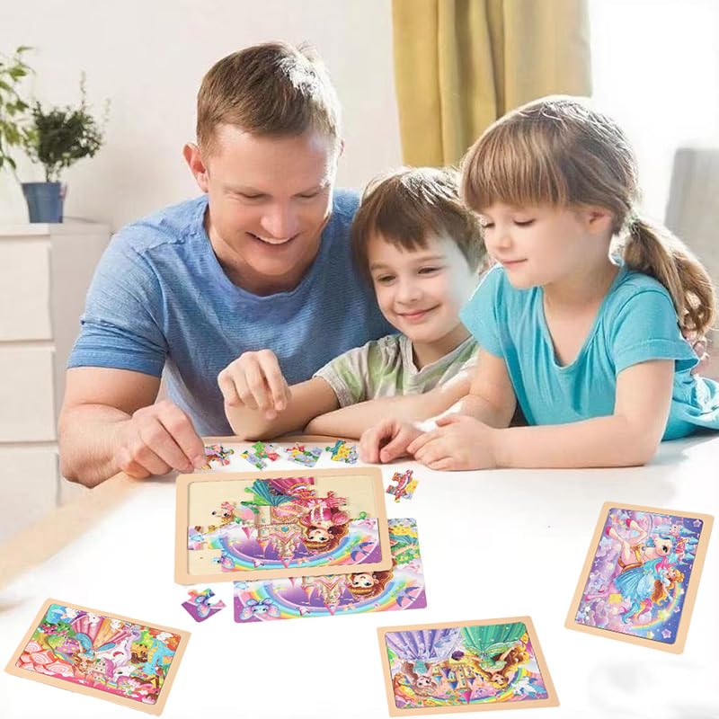 MAX JHQIQU wooden puzzle smooth edges: burr-free safety for little hands.