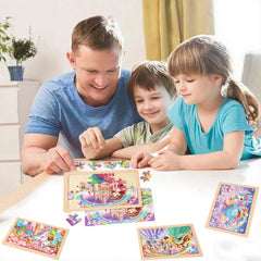 MAX JHQIQU wooden puzzle smooth edges: burr-free safety for little hands.