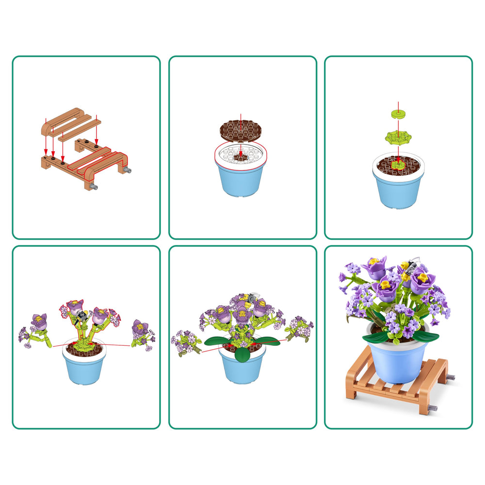 Max Build More Plant Pot brick build for finishing touches.