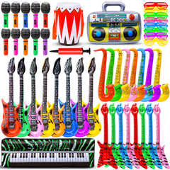 Max Fun inflatable guitars for kids' party play and photo moments
